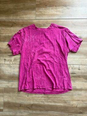 lululemon athletica Short Sleeve Tee in Bright Pink